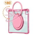 thumbnail image 4 of for iPad Air 13" 2025/2024 Case with Stand & Portable Handle, Protective Clear Shockproof Dropproof Rugged Shoulder Strap Kids Friendly Cover for iPad Pro 12.9" 2022/2021/2020/2018, Rose, 4 of 16