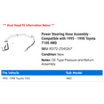 thumbnail image 2 of Power Steering Hose Assembly - Compatible with 1995 - 1998 Toyota T100 4WD 1996 1997, 2 of 2