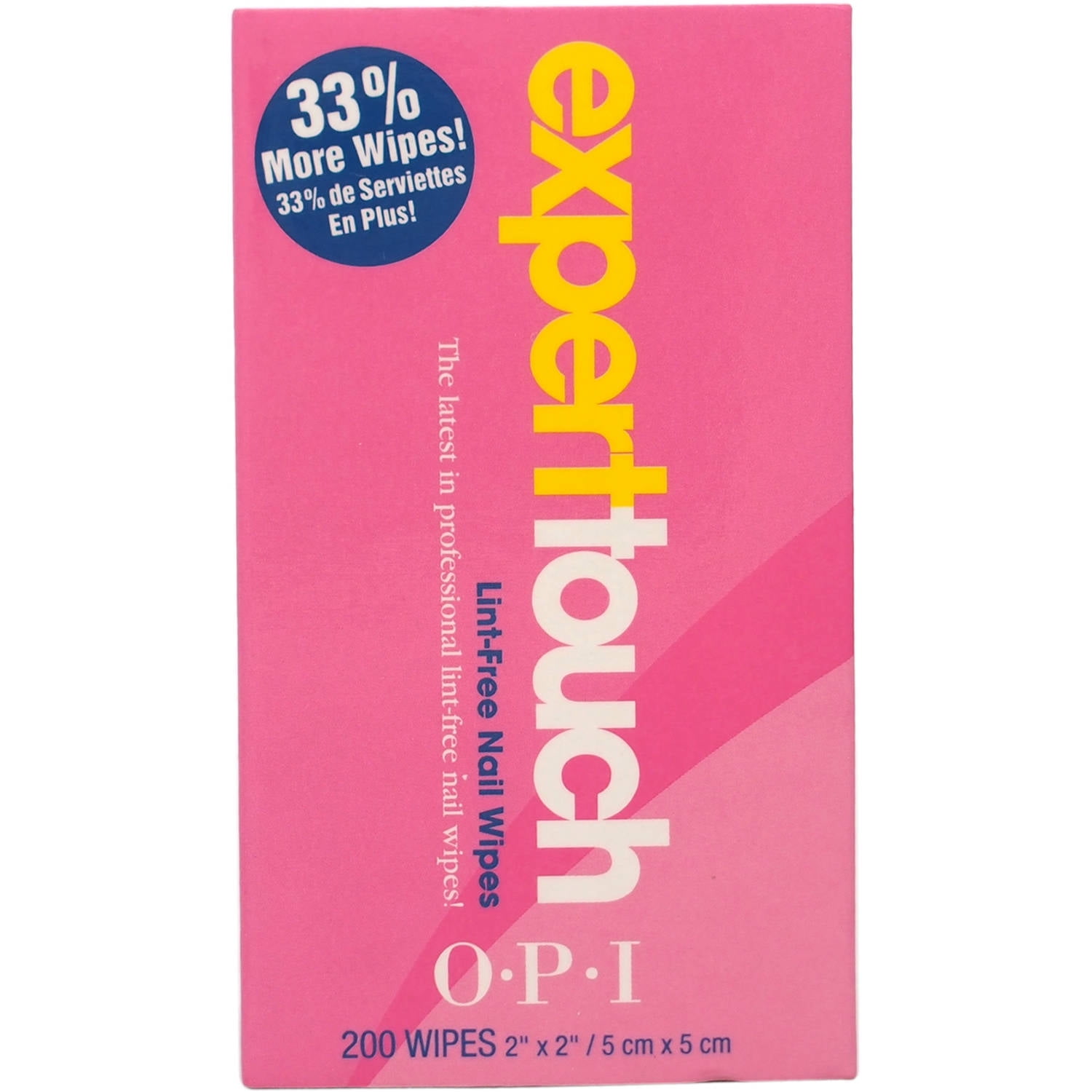 OPI for Women Expert Touch Lint-Free Nail Wipes, 200 count