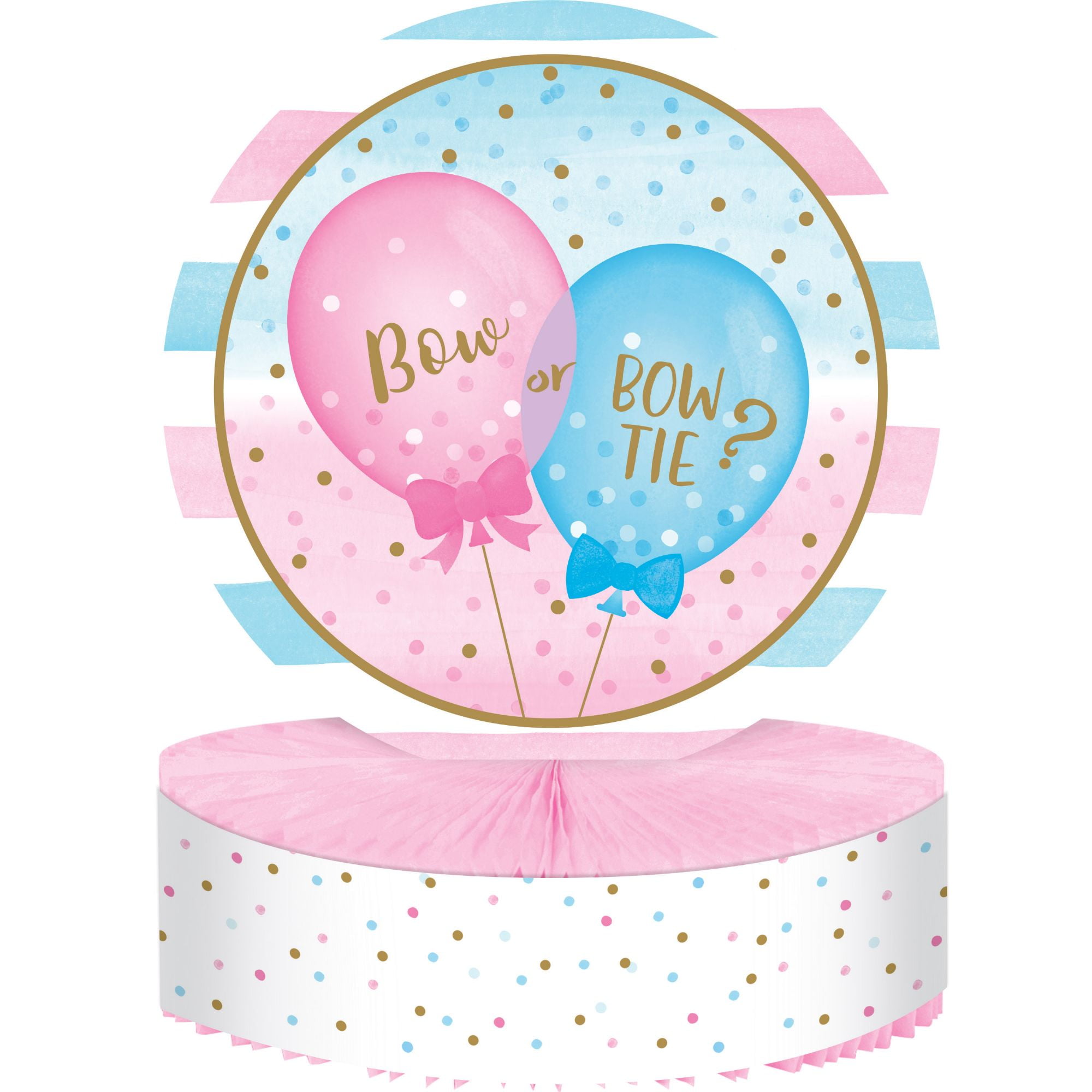 Pack of 6 Pink and Blue Gender Reveal Balloon Party Centerpieces 12