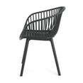 thumbnail image 6 of Tcbosik Outdoor Chairs Set of 2, Plastic Club Chair, Dining Chair for Deck, Patio, Garden, Backyard, Easy Assembly, Black, 6 of 9