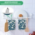 thumbnail image 4 of Yayeee Pot Holders Kitchen Heat Resistant with Pockets 7"x9.8" Cotton Oven Cooking Hot Pads, Green Daisy Pattern, 4 of 7