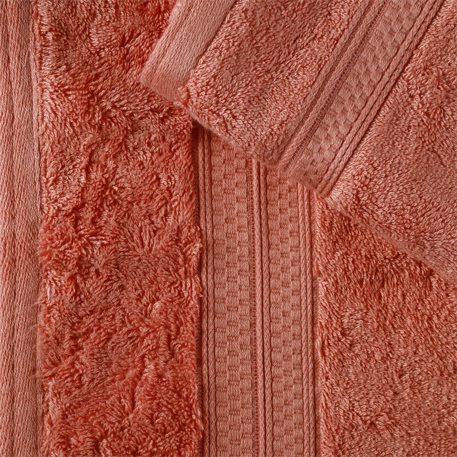 Bamboo Bath Towel, Set of Four, 30" x 54", Salmon by Blue Nile Mills