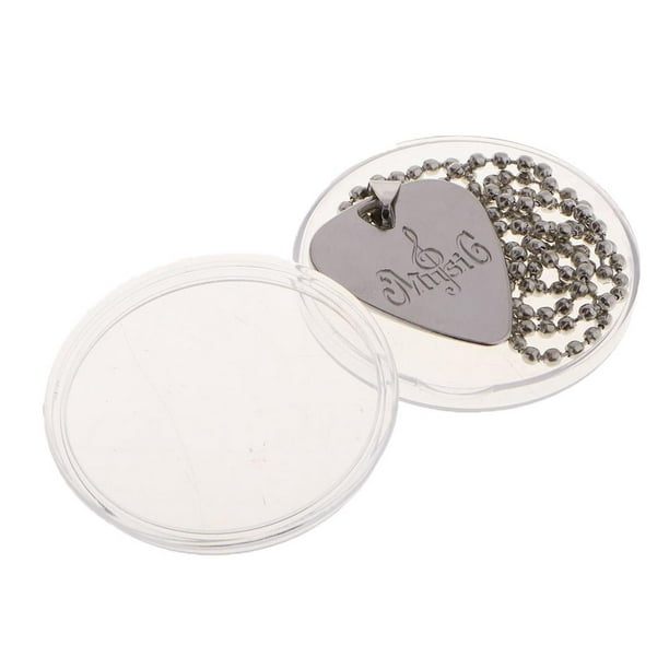 Púas de guitarra Collar Púas de guitarra Bajo Ukelele Banjo Plata shamjiam Guitar Finger Pick