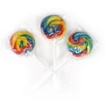 thumbnail image 3 of Rainbow Lollipops, 24 Pack, Swirl Lollipops, Individually Wrapped Lollipops, Carnival Lollipops Fruit Flavors, The Hampton Popcorn & Candy Company, 3 of 4