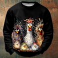 thumbnail image 2 of Suéter con estampado 3D de animales para hombre, sudadera con capucha con estampado de pollo, moda callejera, hip-hop, deportes, cálida, informal, 2 of 5