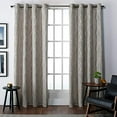 thumbnail image 3 of Exclusive Home Finesse Branch Print Grommet Top Curtain Panel Pair, 54"x96", Natural, 3 of 4