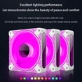 thumbnail image 4 of COOLMOON DM1 5V 3PIN ARGB 12V 4PIN PWM Luminous PC Case Fan (Reverso blanco), 4 of 9