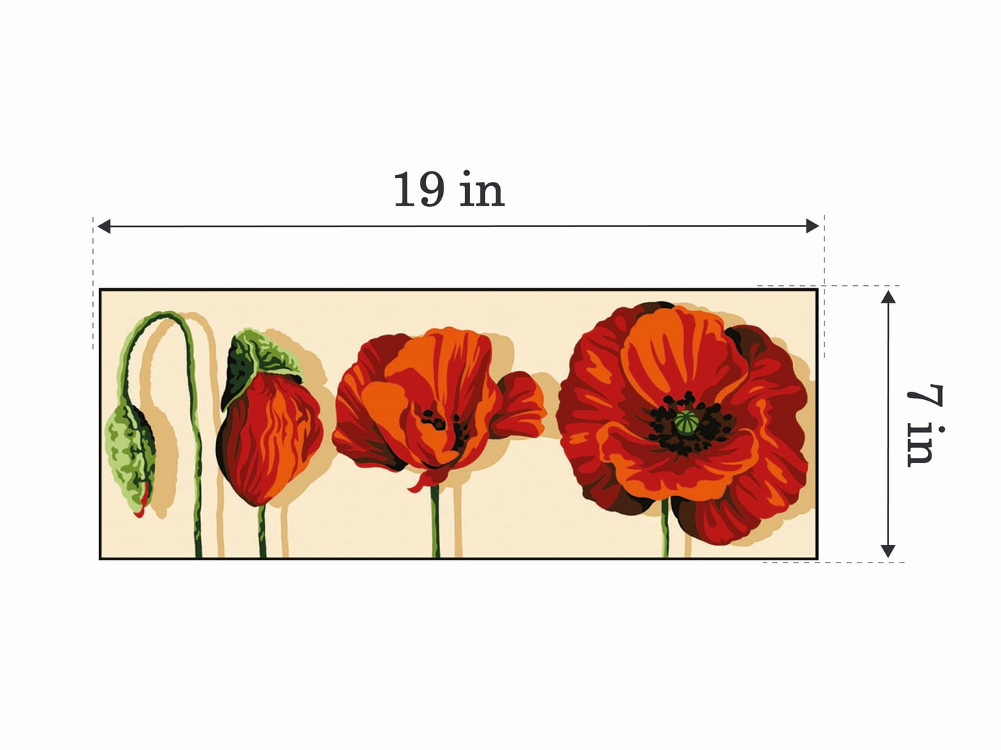 Needlepoint canvas for halfstitch without yarn Growth MRCU62264 Margot de Paris Printed Tapestry Canvas