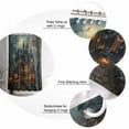 thumbnail image 6 of Halloween Pumpkin Waterproof Fabric Shower Curtain, Retro Forest Cottage Castle Vintage Bats Shower Curtain for Bathroom Curtains Bathtubs Hotel Washable Shower Curtains with 12 Hooks Standard 60x72, 6 of 6