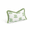 Grass Green Hydrangea Flowers 12"x20", variant on Grass Green Fretwork Trellised Screen 20"x20" Decorative Throw Pillow Cover