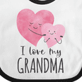 thumbnail image 4 of Inktastic I Love My Grandma Two Hugging Hearts Boys or Girls Baby Bib, 4 of 4