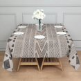 thumbnail image 3 of Boho Black and White Tribal Ethnic Pattern Square Tablecloth,Waterproof Square Table Cover,Wipeable Spillproof Washable Table Cover for Home Kitchen Party Decor 52"x52"(132x132cm), 3 of 6