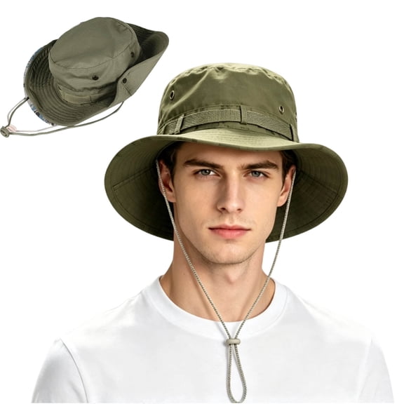 zrova Sun Hats for Men Women Summer Bucket Boonie Hat with UV Protection, Foldable for Hiking, Fishing, Beach