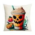 thumbnail image 1 of Oreillers d'Halloween, Housse de Coussin en Lin Imprimée pour Salon, Décoration de queue, 1 of 6