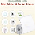 thumbnail image 2 of Mini Printer Paper for Inkless Portable Bluetooth Printer Thermal Pocket Printer, 57mm x 30mm, 6 Rolls, 2 of 8