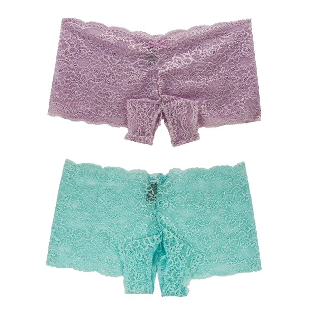 B2BODY Cheeky Boy Shorts Panty (Women's), 2 Pack