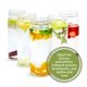 thumbnail image 3 of Juego de botellas de agua All About Juicing, vidrio transparente, 200 ml, 6 Pa, 3 of 8