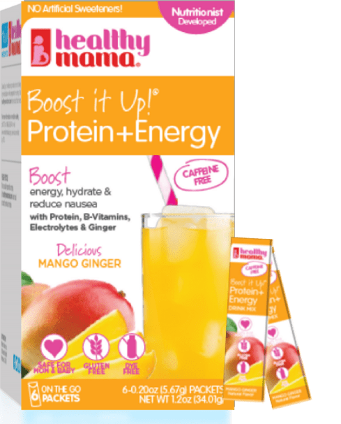 Healthy Mama Boost it Up! Caffeine-Free Protein & Energy Drink Mix