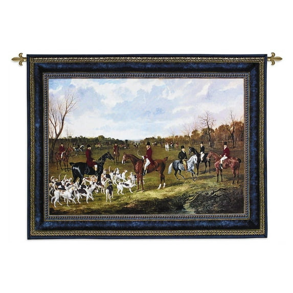 Fine Art Tapestries The Meet of the East Suffolk Hounds at Chippenham Park Wall Tapestry