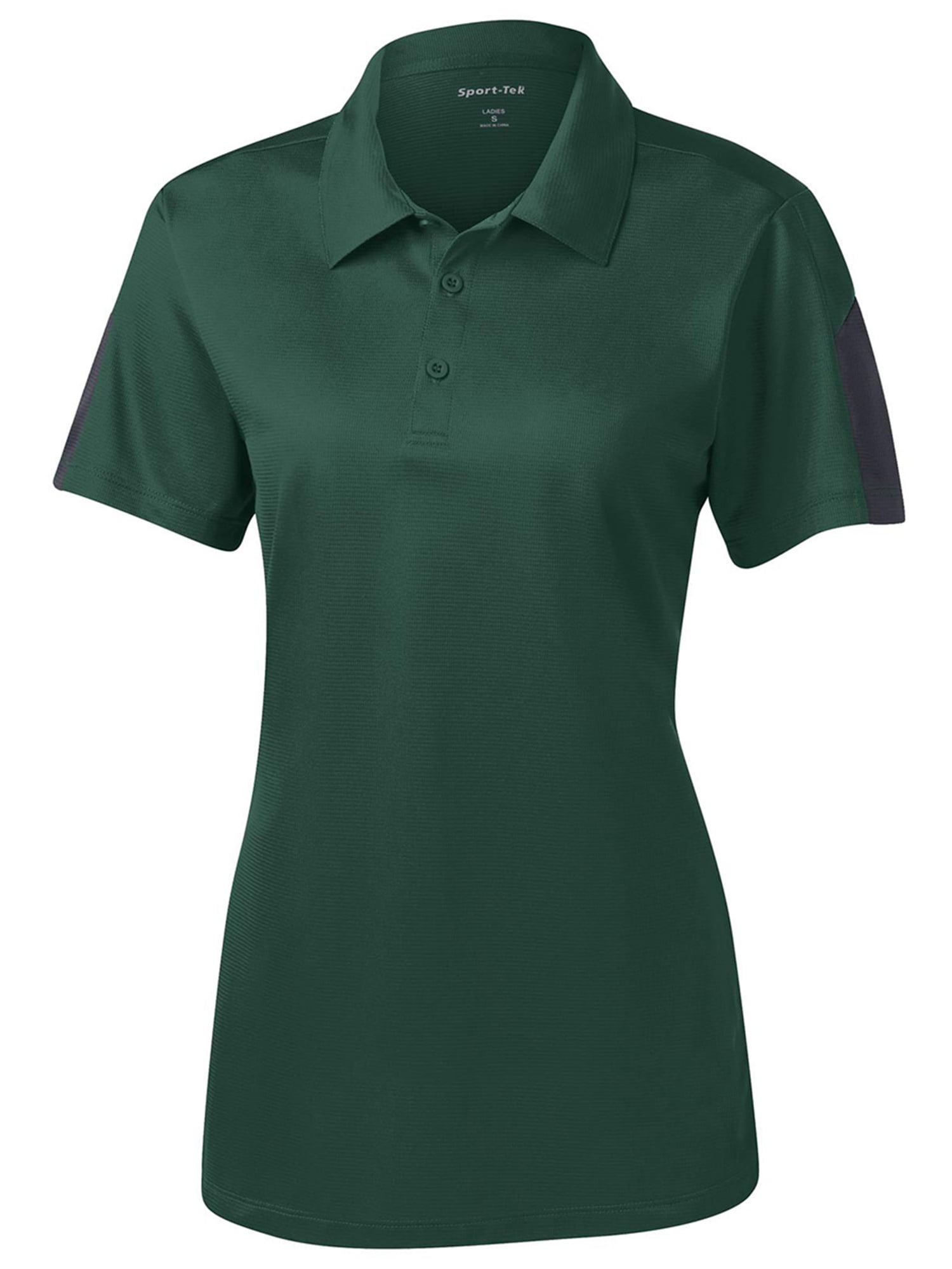 Sport Tek Womens Textured Colorblock Polo Shirt_Tr Royal/Grey_Small