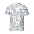 thumbnail image 6 of Vsdgher Rabbit Back View Print Men's Dry Fit Mesh Athletic Shirts Moisture Wicking Tennis T-Shirt Tops, 6 of 9