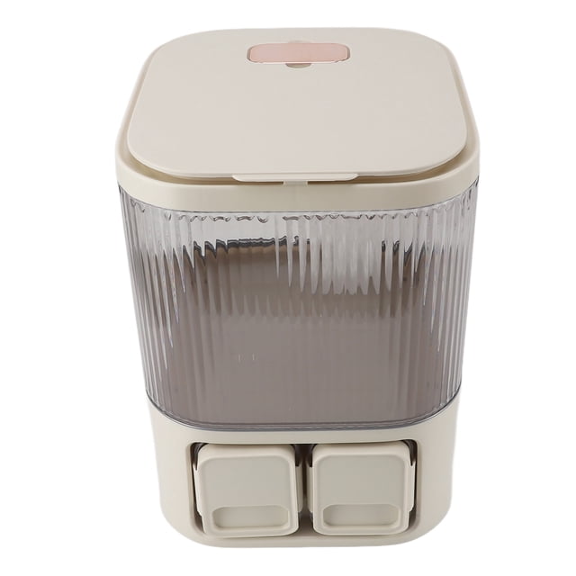 Contenedor de Almacenamiento de Arroz, Cubo de Arroz Hermético de Gran Capacidad de 10 Litros, Cubo de Almacenamiento de Cereales para Arroz, Harina, Alimentos Secos, Cocina