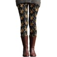 thumbnail image 6 of Gyexs Christmas Leggings for Women Funny Xmas Printed Soft Comfortable Pajamas Pants Winter Warm Lined Tights #03 Green & Size XL, 6 of 7