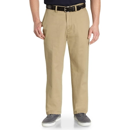 Nautica Big & Tall Big & Tall True Flat Front Pant True Khaki