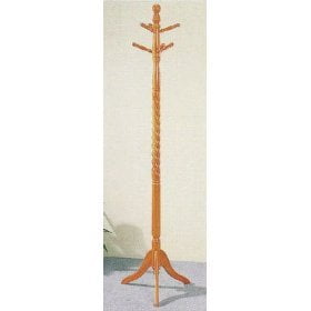 Oar Coat Stand - Womens Ladies Free Standing Oak Finish Purse Handbags Belts Scarfs Accessories Tree Stand by, Oak Finish By The Furniture Cove