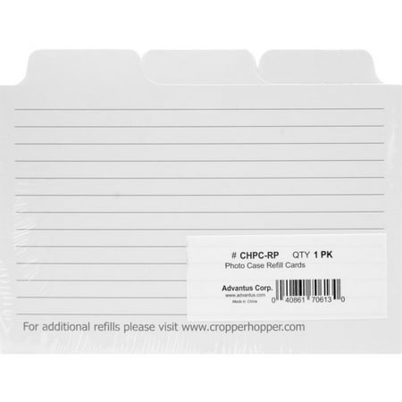 Cropper Hopper Supply Case - Advantus 7325536 Cropper Hopper Photo Case Refill Cards 12/pkg-4