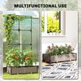 thumbnail image 4 of Outsunny 2PCS Plastic Planter Box with Trellis and Netting, 4 of 10