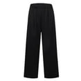 thumbnail image 7 of TYGHBN Women's Wide Leg Pants High Elastic Waisted In The Back Business Work Trousers Long Straight Suit Pants for Summer plus Size Casual Pants for Women Petite Long Dress Pants for Women Business, 7 of 7