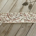thumbnail image 3 of 2 1/2" Wired Ribbon Berry Branch Twigs Glitter Off-White - 25 Yards, 3 of 3