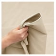 thumbnail image 5 of 18"- 21" Extra Deep Pocket Fitted Sheet for High Mattress - Hotel Luxury Silky Soft Double Brushed Microfiber Sheet, Wrinkle Bed Sheet, XL - Cream Beige, 5 of 8