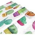 thumbnail image 3 of Coolnut Cute Watercolor Cacti Shower Curtain Waterproof Bathroom Fabric Shower Curtain Set with Hooks, 60x72 inches Home Decor, 3 of 6