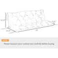 thumbnail image 2 of PetFurnishn 59" x 38" Tufted Bench Cushion for Outdoor Furniture, 3-Seater Replacement for Swing Chair, Patio Sofa/Couch, Overstuffed, Includes Backrest, Wine Red, 2 of 8