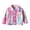 Pink, variant on XBASW Toddler Baby Jean Jacket Coat Tie Dye Ripped Denim Jacket Spring Fall Button down Coat Tops for Boys Girls 9M- 8Y