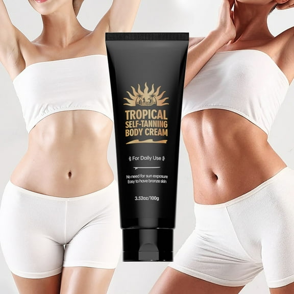 HYLLai Coconut Self-Tanning Lotion 100g - Natural Sunless Tan, Moisturizing & Non-Streak Formula for Even Glow