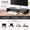Black, variant on 2 Pack Pink Monitor Riser 20L Inch, Cute Wooden Desktop Stand with Storage Organizer for Office PC, Laptop, Printer, Screen Elevation
