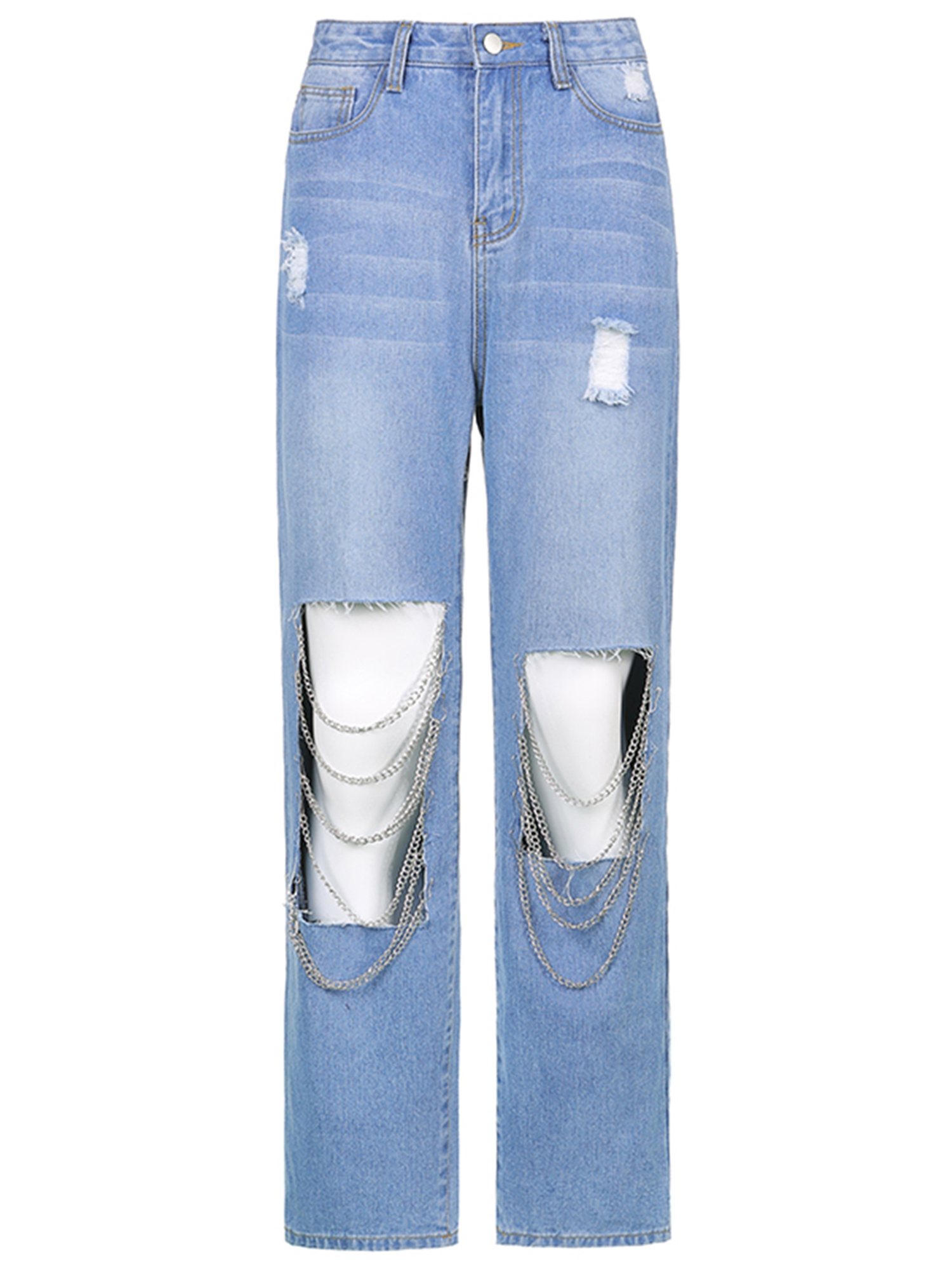 Kmbangi Women Wide Leg Jeans High Waist 