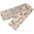 thumbnail image 2 of Coolnut Purple Black Wildlife Brown Yarn Square Table Runner, Kitchen Table Matching for Daily and Holiday Seasonal Indoor or Outdoor Party (27X120). House Decor, 2 of 7