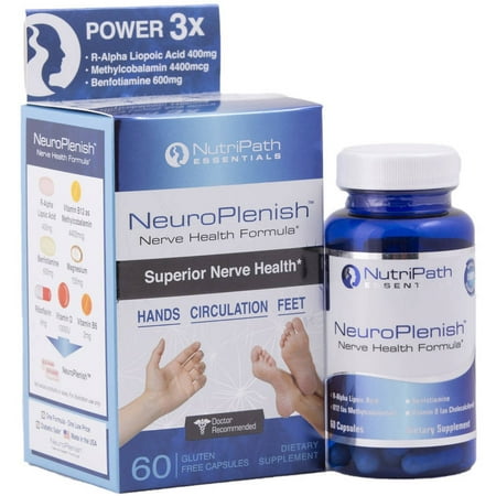 - NutriPath Essentials NeuroPlenish Nerve Health Formula Dietary Supplement Capsules, 60 count