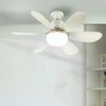 thumbnail image 6 of Modern White Ceiling Fan with Lights and Remote - 42" Dimmable LED, 3-Speed, Noiseless, Reversible Blades for Indoor/Outdoor Bedroom Living Room, 6 of 7