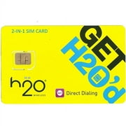 H2o Unlocked 2-in-1 Sim Card For Gsm Car