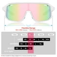 thumbnail image 3 of Kapvoe Outdoor Kids Cycling Hiking Child Sunglasses Teenagers Bicycle Cycling Glasses Kids Sports Running UV400 Girls Goggles Boys Bike, 3 of 4