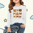 thumbnail image 2 of White Boy Girl Graphic Tee Shirts for Children Boy Girl Fall Winter Long Sleeve Crewneck Elegant Holiday Thanksgiving Casual Kawaii T Shirt Warm Tops T shirt Child 2025 3 Years, 2 of 5