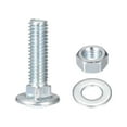 thumbnail image 3 of Uxcell 5/16-18 x 1-1/4" Square Neck Carriage Bolts with Nuts & Washers, Carbon Steel Coach Bolt Screws 10 Set, 3 of 5