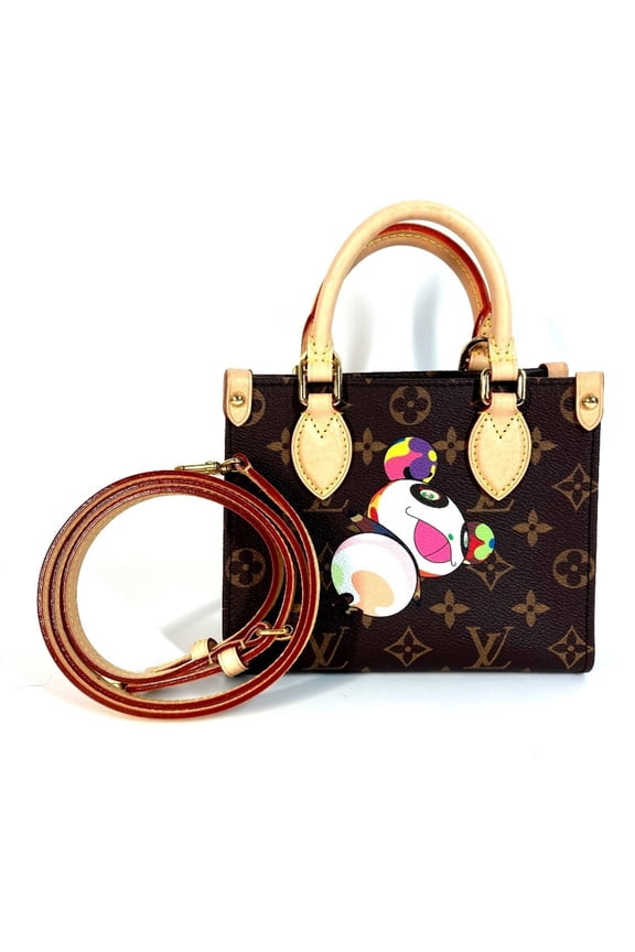 Pre-Owned LOUIS VUITTON M13668 LV x TM Monogram On the Go BB Bag with Takashi...