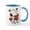 White/Blue Inside, variant on CafePress - Snoopy On Heart Mugs - 11 oz Ceramic Mug - Novelty Coffee Tea Cup